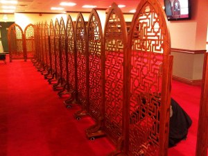 Night-1-Masjid-Toronto-at-Adelaide-beautifully-crafted-wooden-divider-on-wheels-Monday-July-8-2013